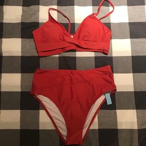Cupshe High waited bathing suit